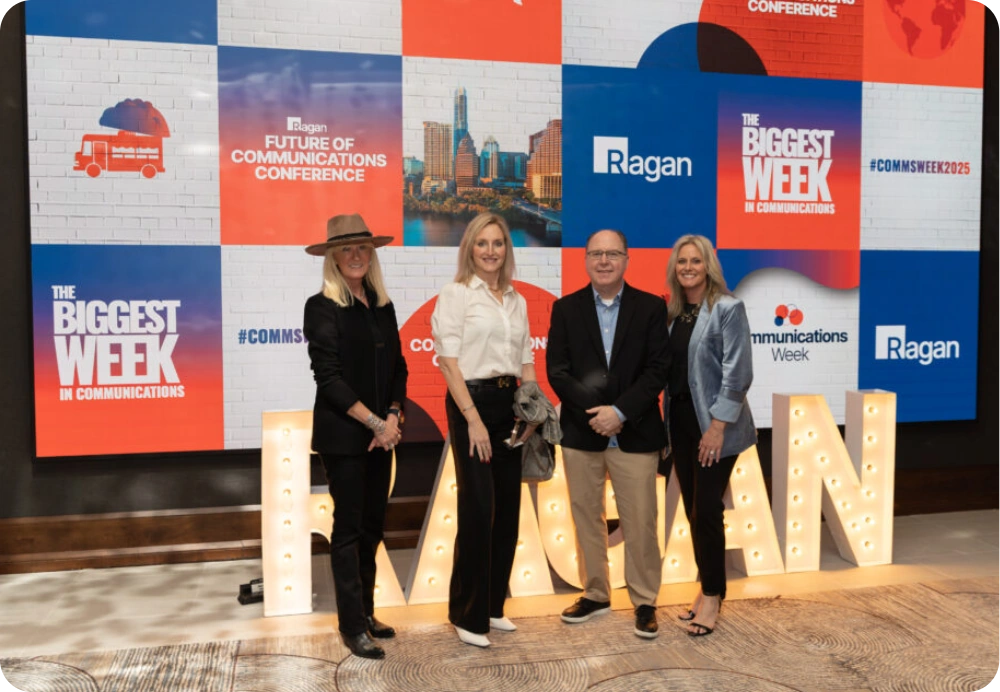 Conference branding and stage